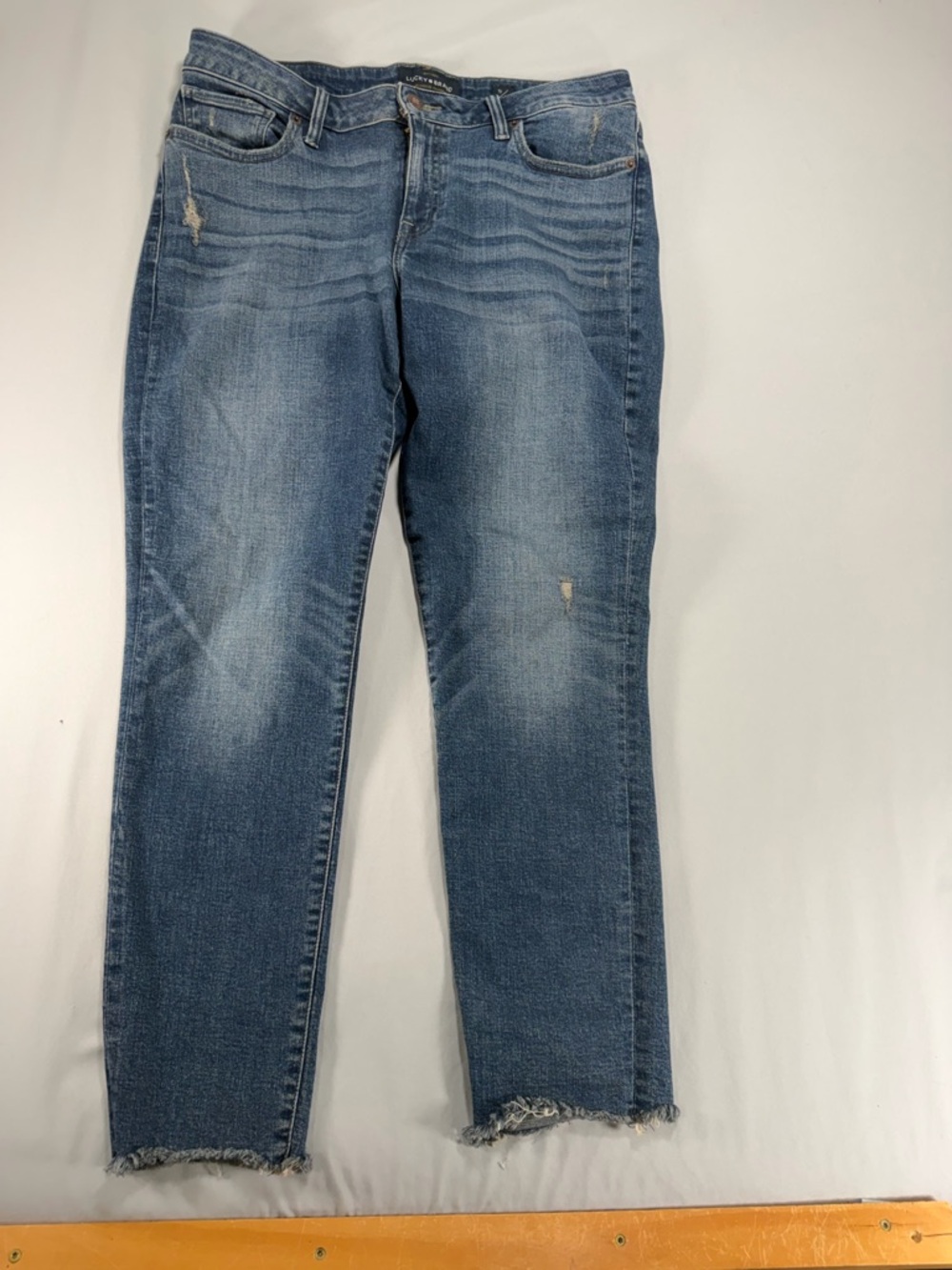 Women’s Lucky Brand Lolita Skinny Distressed Blue Jeans Size 10/30 #890